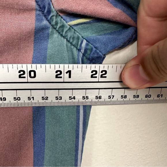 Urban Outfitter Mens Short Sleeve Striped Button Down Shirt Size L - Picture 5 of 5